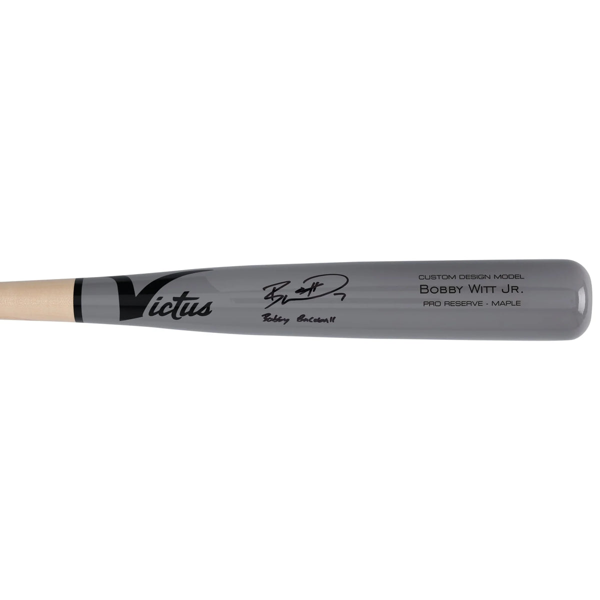 Bobby Witt Jr. Signed Victus Game Model Bat | Bobby Baseball Inscription | WBATSWI0033