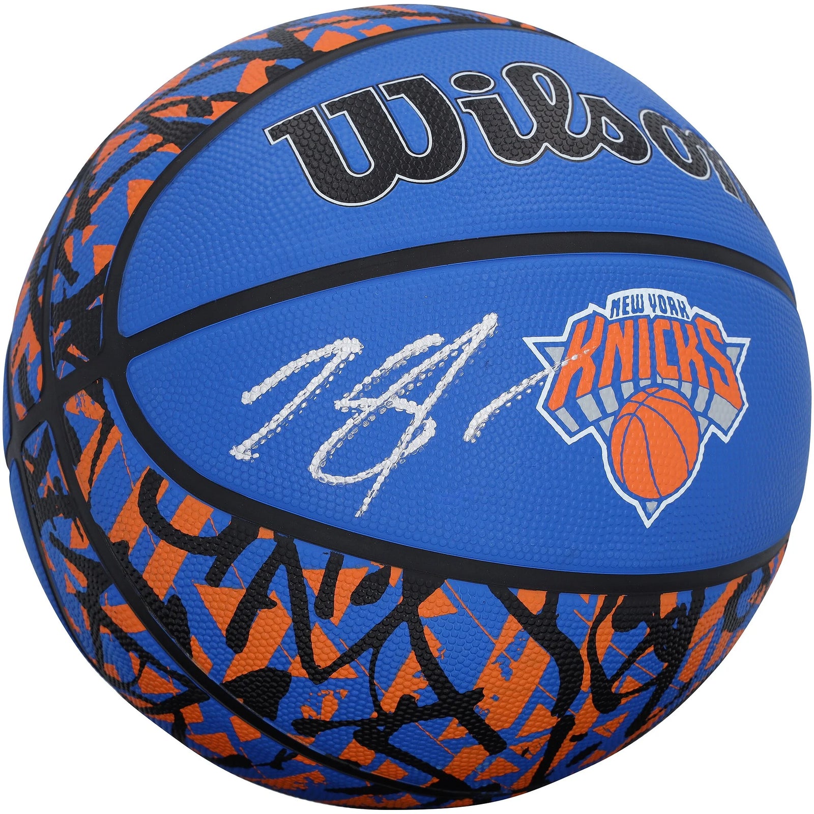 Karl-Anthony Towns Signed Wilson Graffiti Basketball | New York Knicks