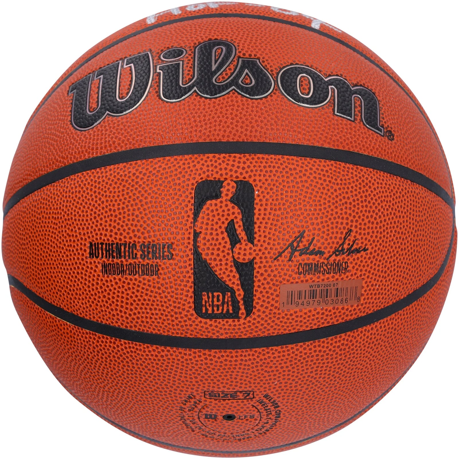 Clyde Drexler Signed Trail Blazers Basketball | HOF 04 Inscription