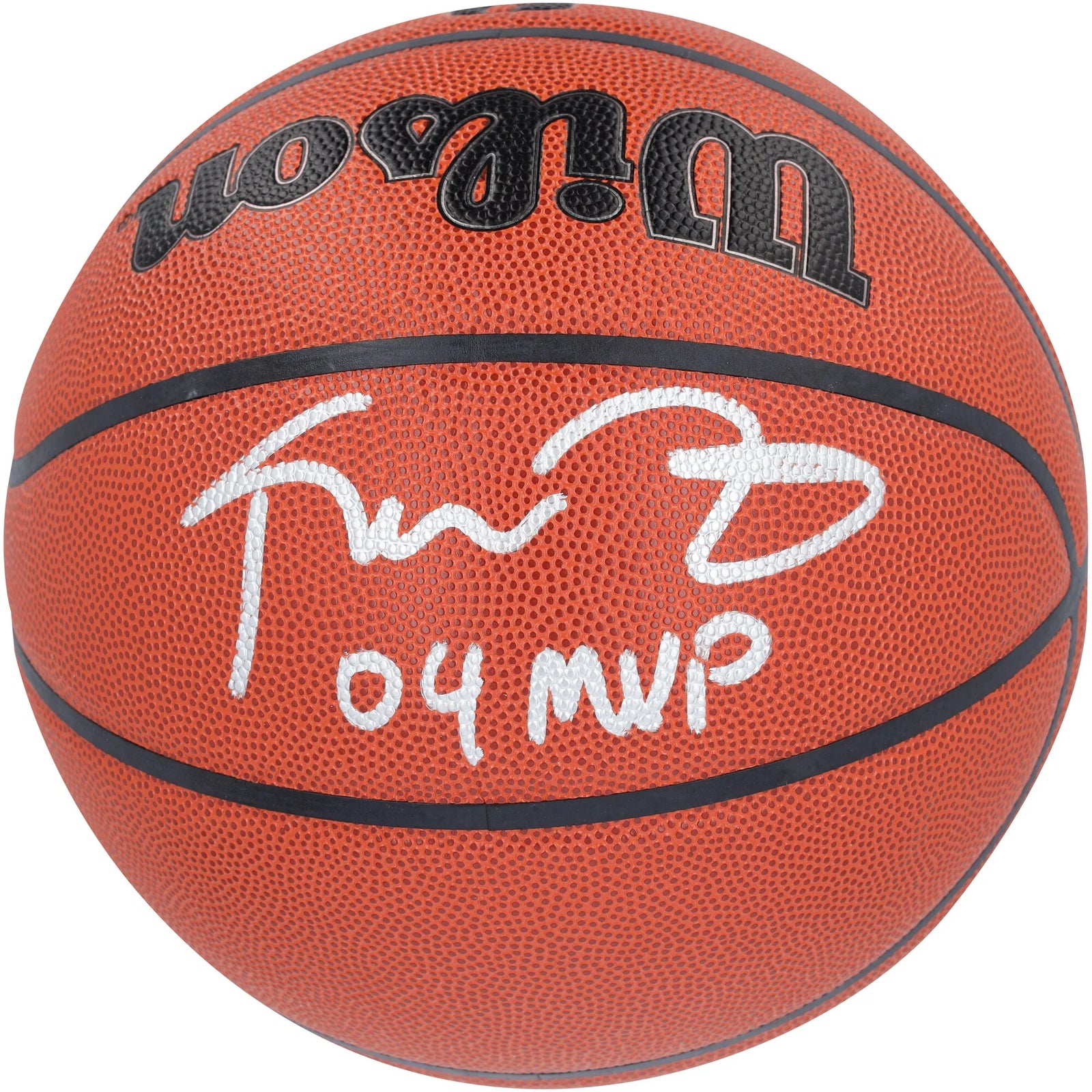 Kevin Garnett Signed Timberwolves Basketball | 2004 MVP Inscription