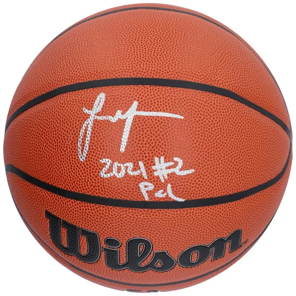 Jalen Green Signed Phoenix Suns Basketball | 2021 #2 Pick Inscription