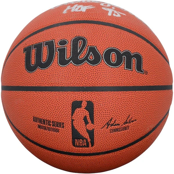 Magic Johnson, Kareem Abdul-Jabbar & James Worthy Signed Lakers Basketball | HOF Inscripti