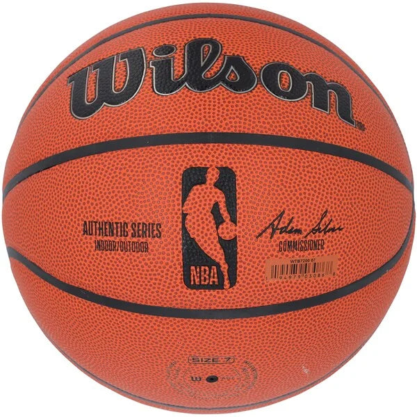Evan Mobley Signed Wilson Basketball | 4th Quarter Ev Inscription