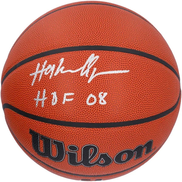 Hakeem Olajuwon Signed Rockets Basketball | HOF 08 Inscription