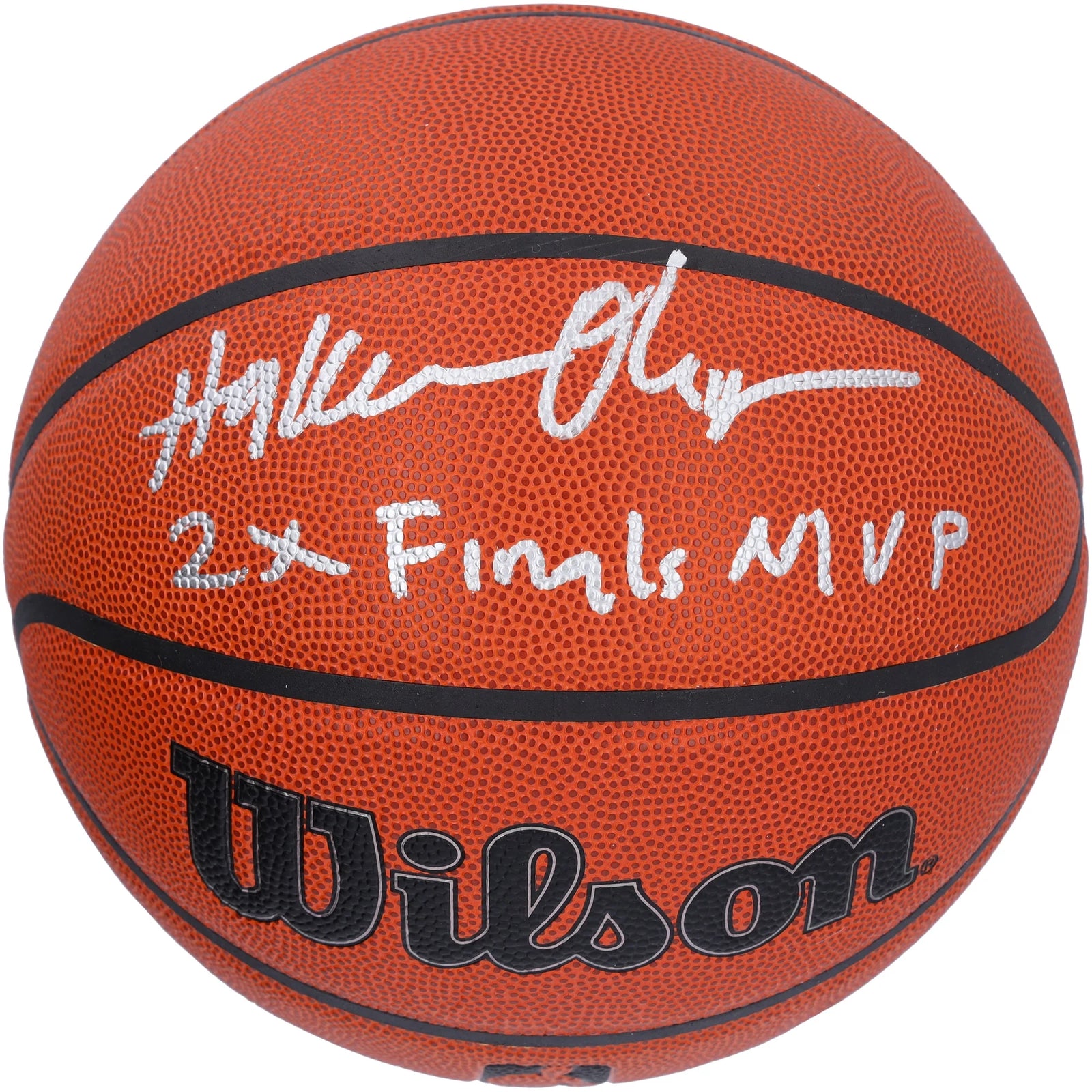 Hakeem Olajuwon Signed Wilson Basketball | 2x Finals MVP Inscription