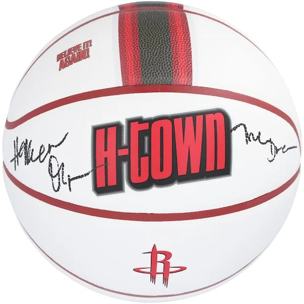 Hakeem Olajuwon Signed Rockets Basketball | 2024-25 City Edition with "The Dream" Inscript