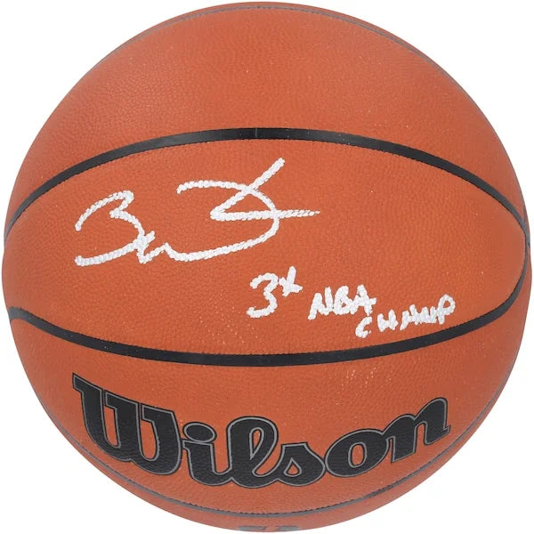 Dwyane Wade Signed Wilson Basketball | 3x NBA Champ Inscription