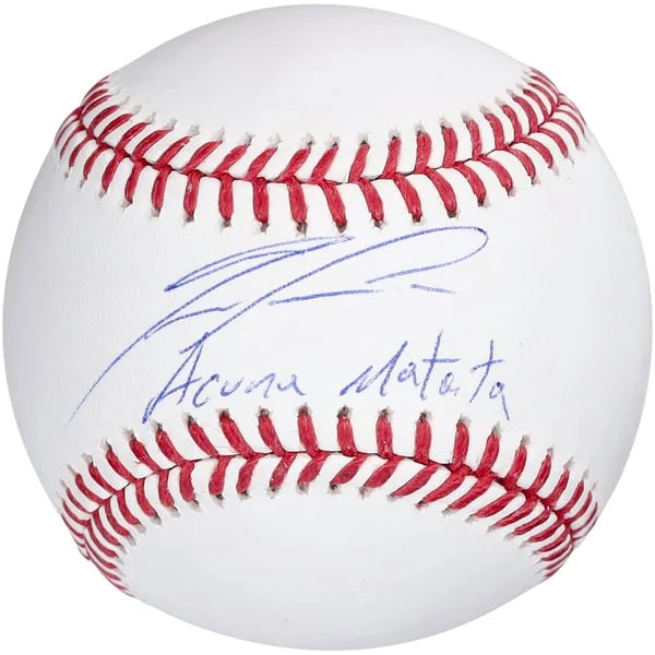 Ronald Acuna Jr. Signed Braves Baseball | Acuna Matata Inscription