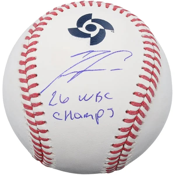 Ronald Acuna Jr. Signed Venezuela 2026 World Baseball | "26 WBC Champs" | WBSBLAC0057