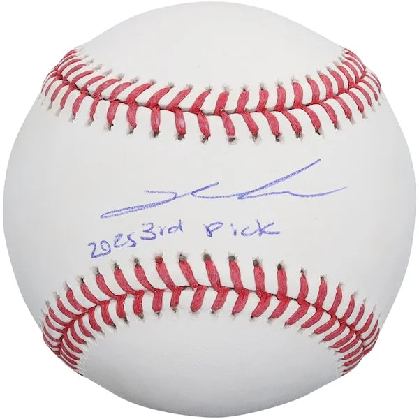 Kade Anderson Signed Baseball | 2025 3rd Pick Inscription