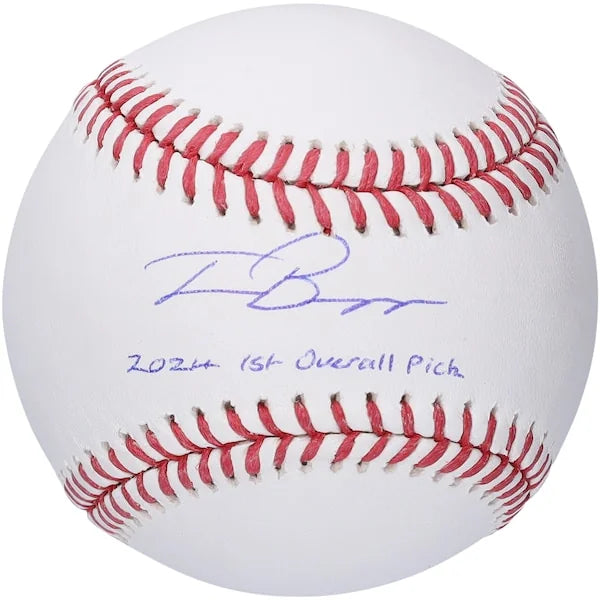 Travis Bazzana Signed Baseball | 2024 1st Overall Pick Inscription