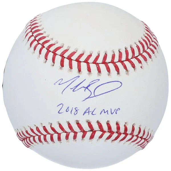 Mookie Betts Signed Baseball | 2018 AL MVP Inscription | WBSBLBE0110