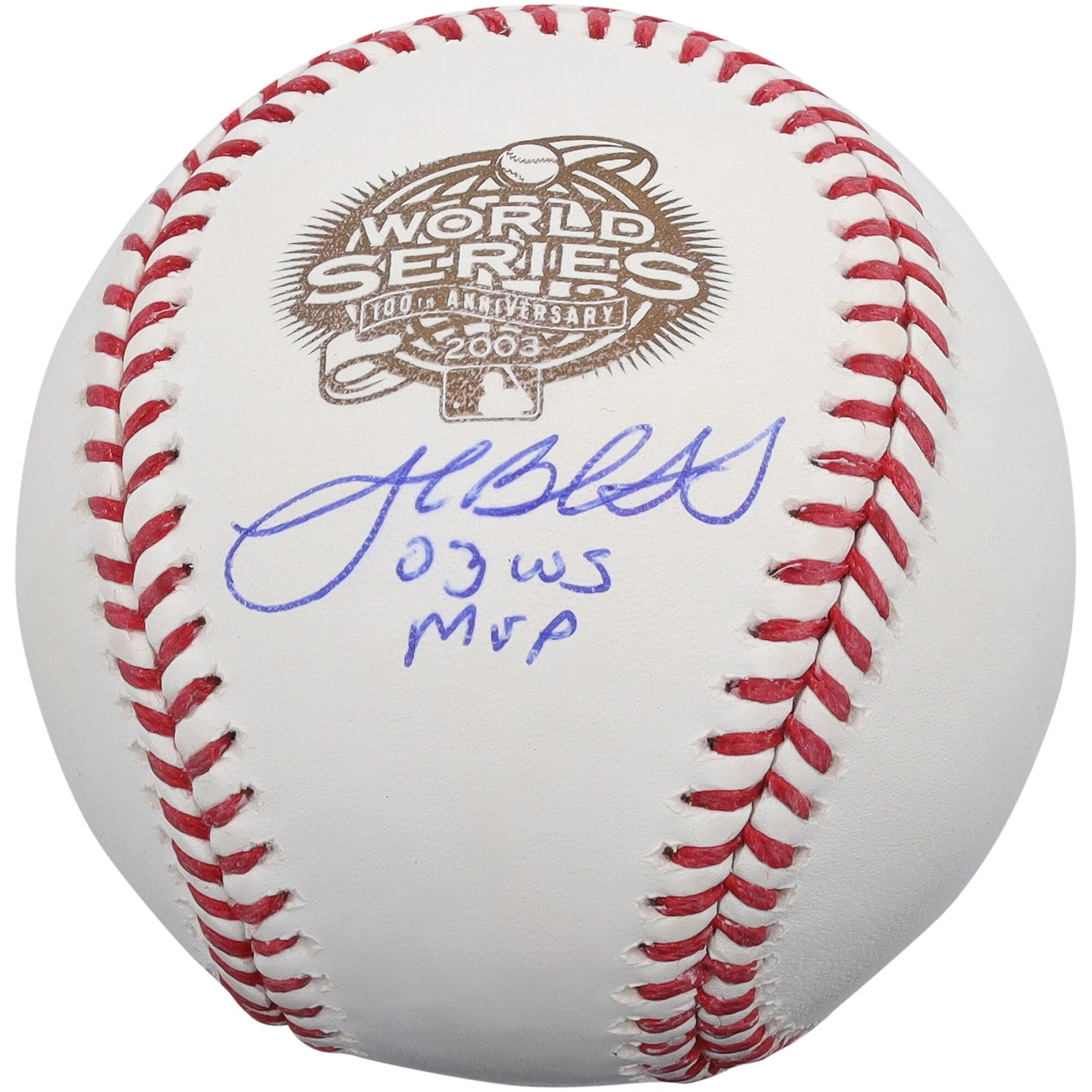 Josh Beckett Signed 2003 World Series Baseball | 03 WS MVP Inscription