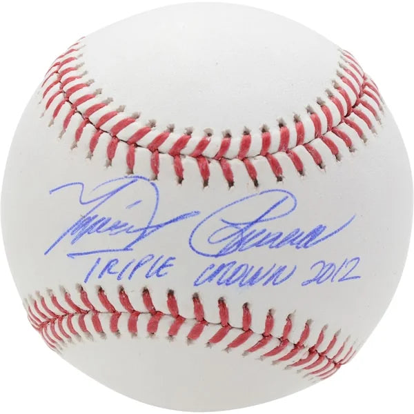 Miguel Cabrera Signed Baseball | Triple Crown 2012 Inscription