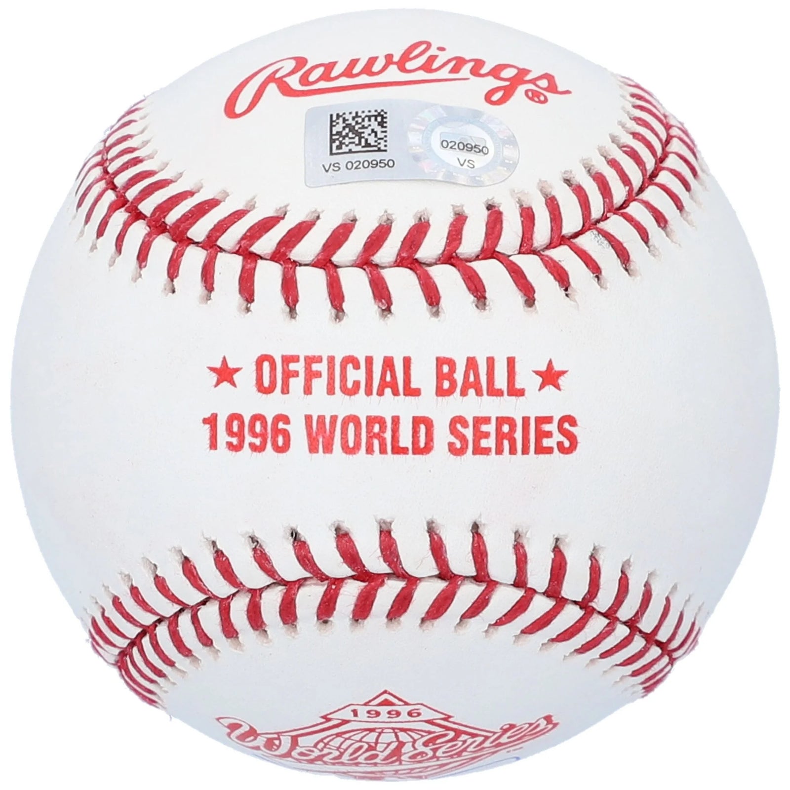 David Cone Signed 1996 World Series Baseball | 96 WS Champs Inscription