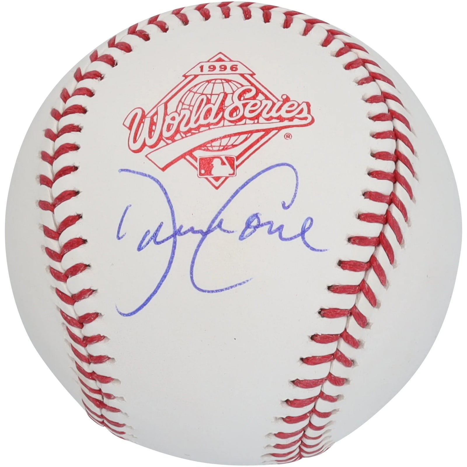David Cone Signed 1996 World Series Logo Baseball | Yankees