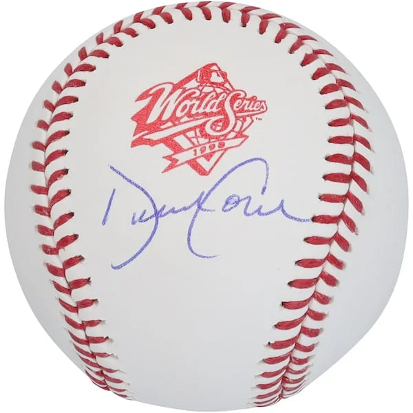 David Cone Signed 1998 World Series Logo Baseball | Yankees