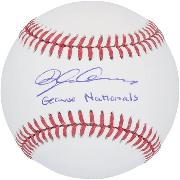 Dylan Crews Signed Baseball | Geaux Nationals Inscription