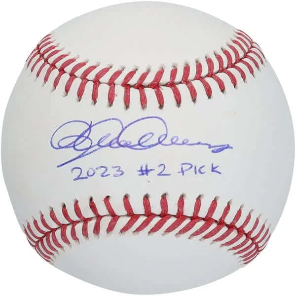 Dylan Crews Signed Baseball | 2023 #2 Pick Inscription