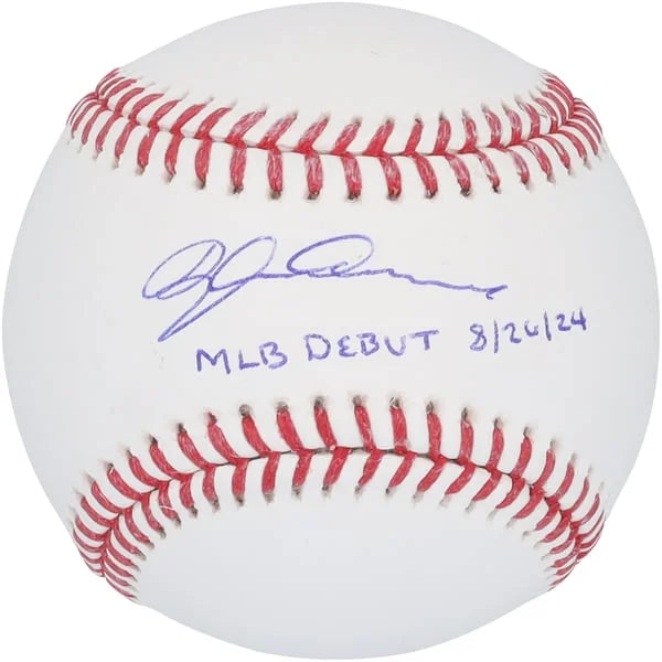 Dylan Crews Signed Baseball | MLB Debut 8-26-24 Inscription
