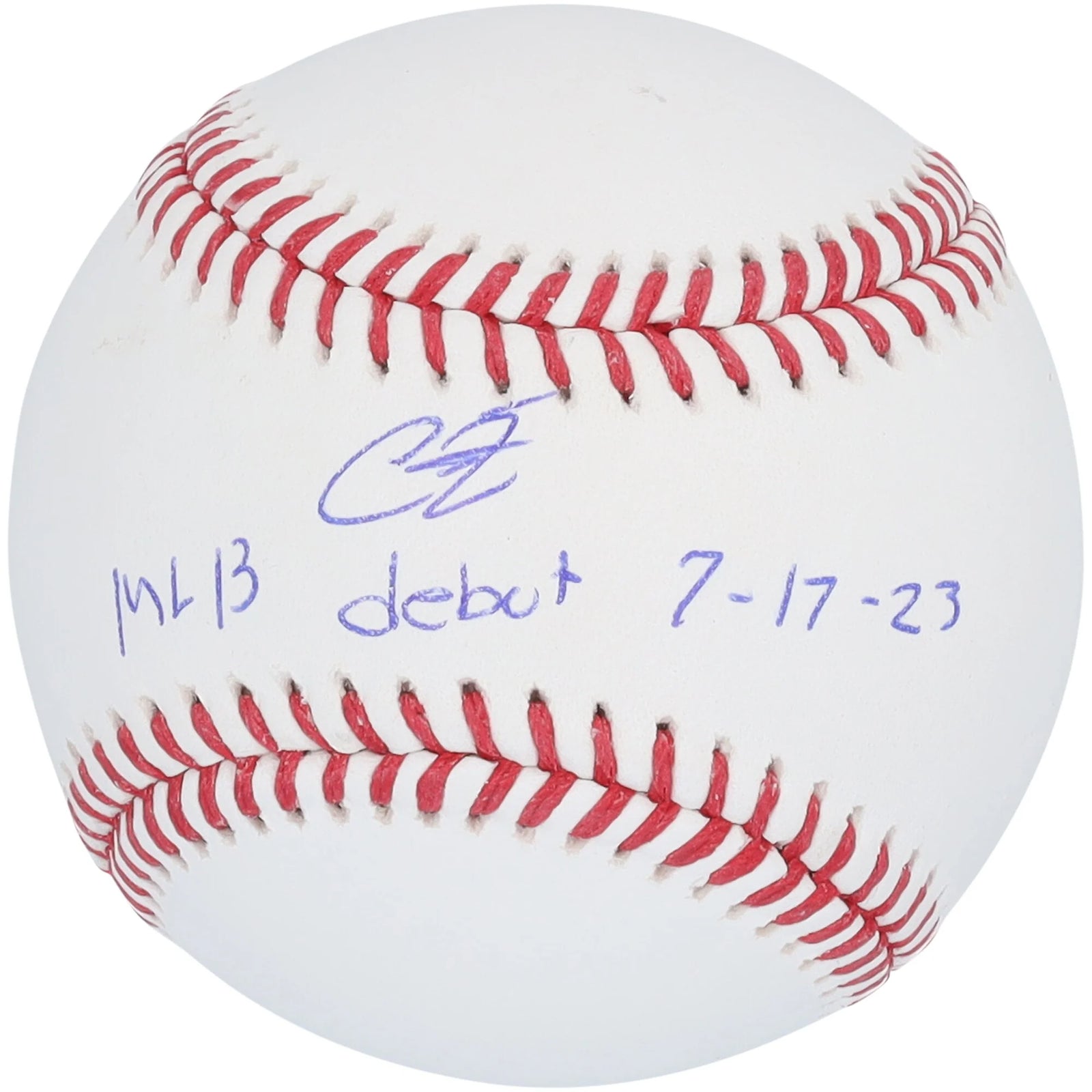 Christian Encarnacion-Strand Signed Baseball | MLB Debut 7/17/23 Inscription