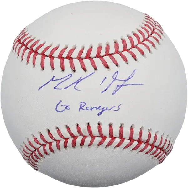 MacKenzie Gore Signed Baseball | Go Rangers Inscription