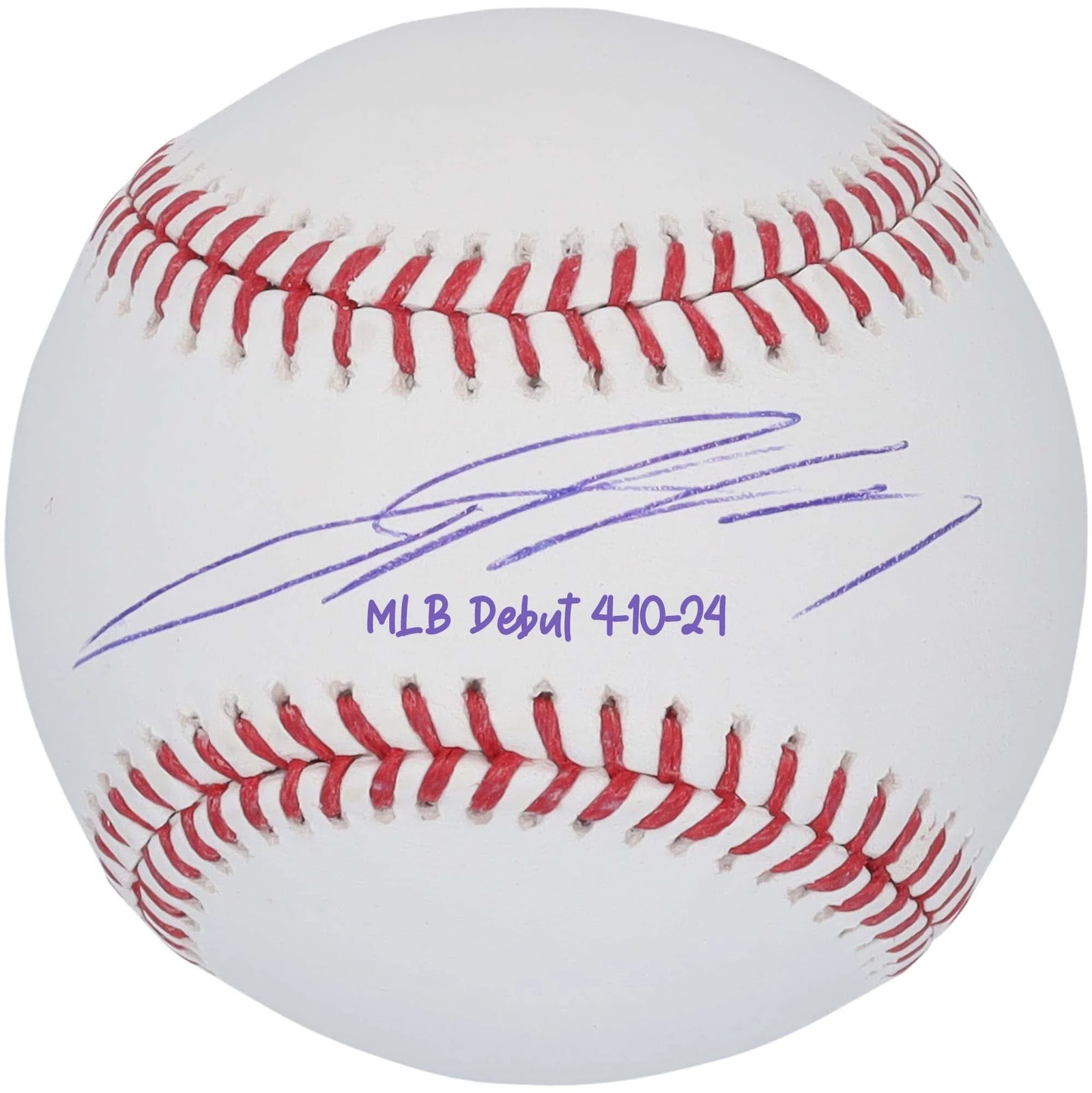 Jackson Holliday Signed Baseball | MLB Debut 4-10-24 Inscription