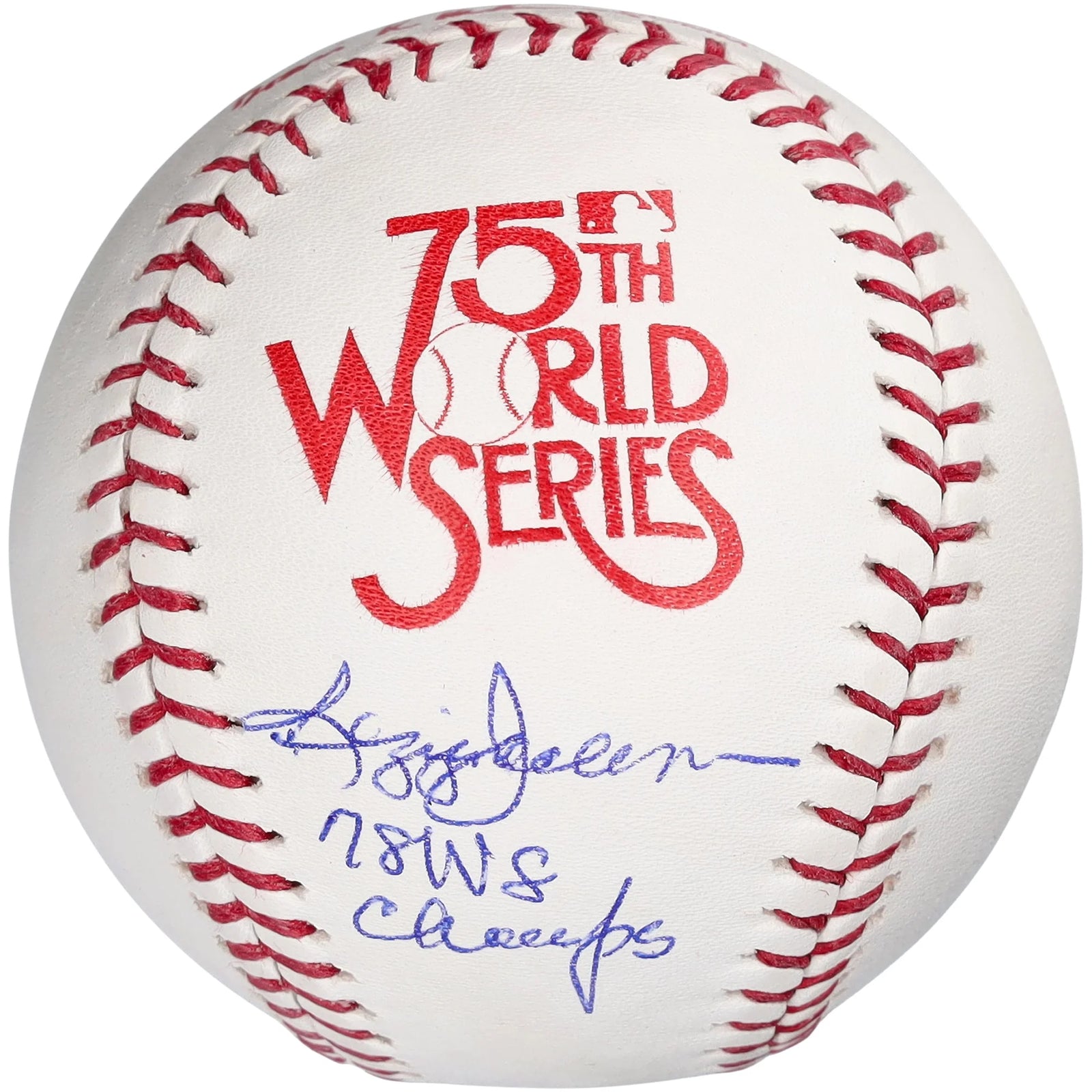Reggie Jackson Signed 1978 World Series Baseball | 78 WS Champs Inscription