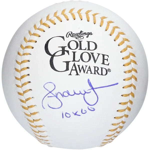 Andruw Jones Signed Baseball | 10X Gold Glove Inscription