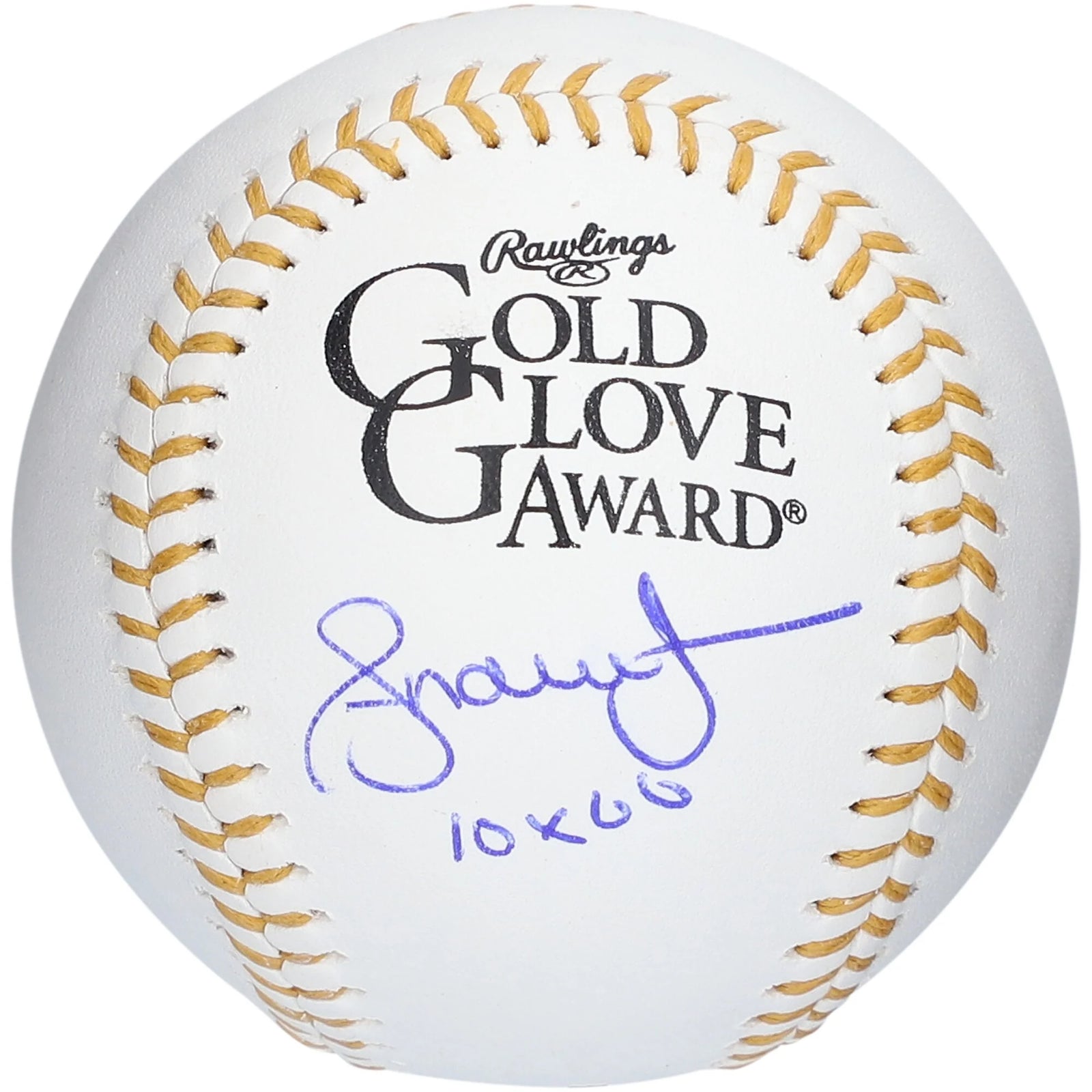 Andruw Jones Signed Baseball | 10X Gold Glove Inscription