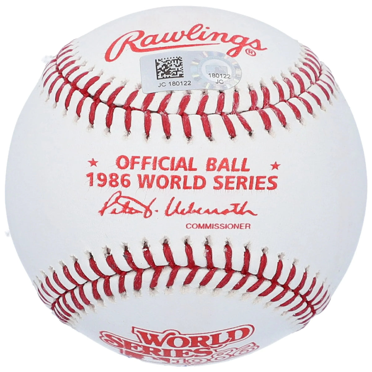 Ray Knight Signed 1986 World Series Logo Baseball | "86 WS Champs" | WBSBLKN0004