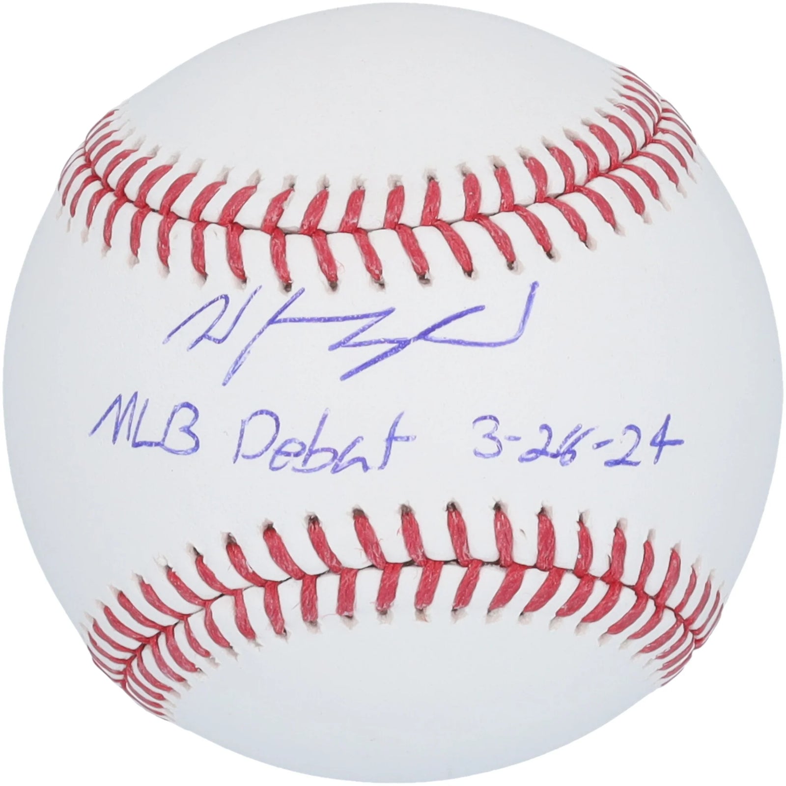 Wyatt Langford Signed Texas Rangers Baseball | MLB Debut 3-28-24