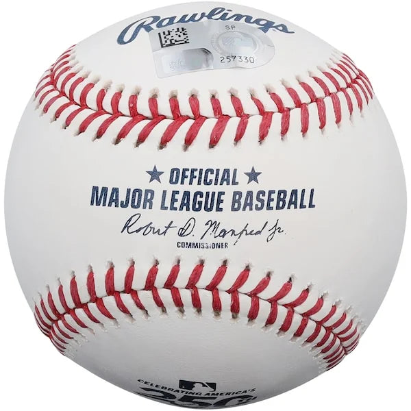 Wyatt Langford Signed USA 250th Logo Baseball | Texas Rangers
