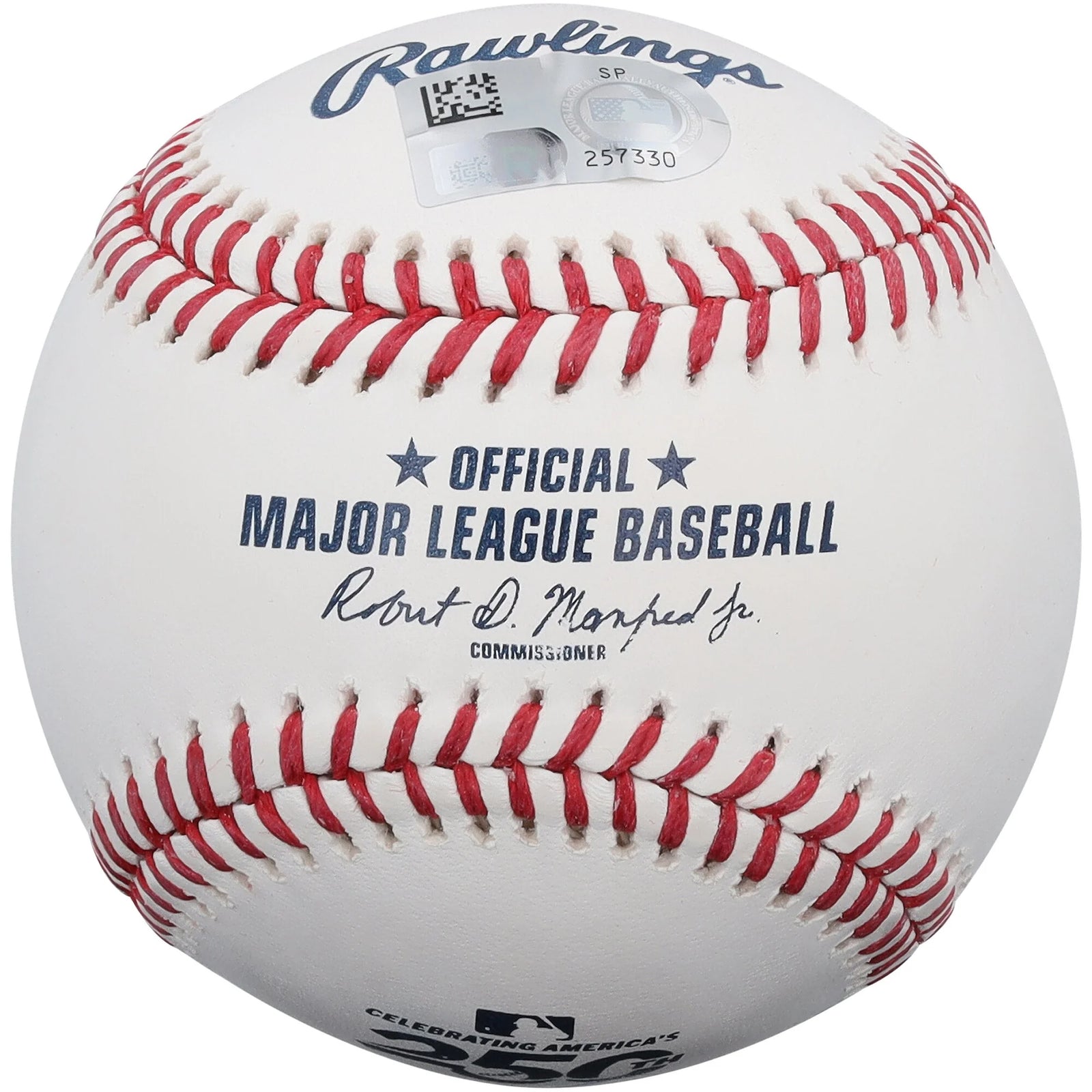 Wyatt Langford Signed USA 250th Logo Baseball | Texas Rangers