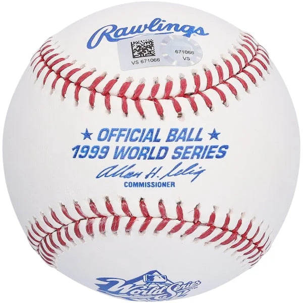 Andy Pettitte Signed 1999 World Series Logo Baseball | Yankees