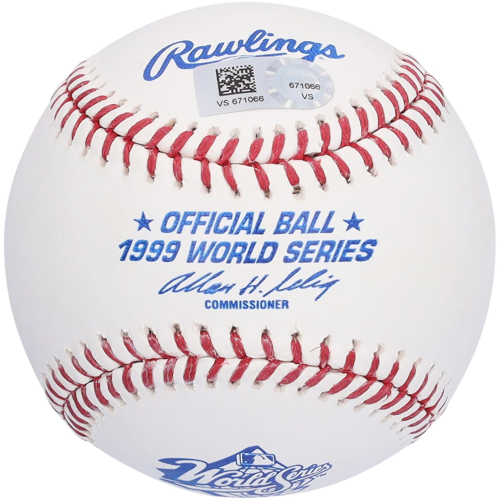 Andy Pettitte Signed 1999 World Series Logo Baseball | Yankees