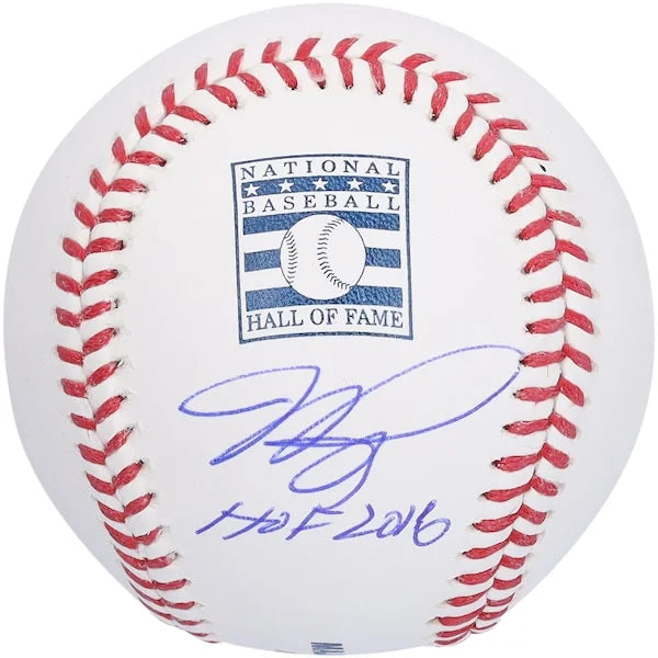 Mike Piazza New York Mets Autographed Hall of Fame Logo Baseball with "HOF 2016" Inscription - S