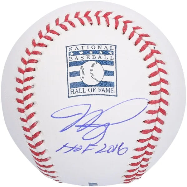 Mike Piazza New York Mets Autographed Hall of Fame Logo Baseball with "HOF 2016" Inscription - S