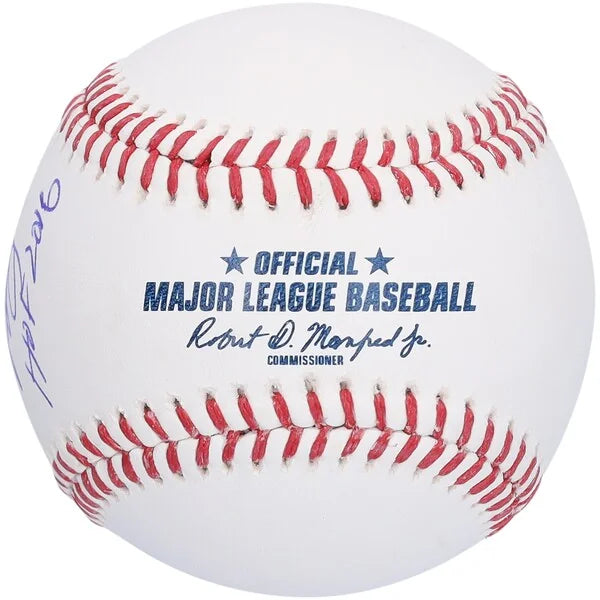 Mike Piazza New York Mets Autographed Hall of Fame Logo Baseball with "HOF 2016" Inscription - S