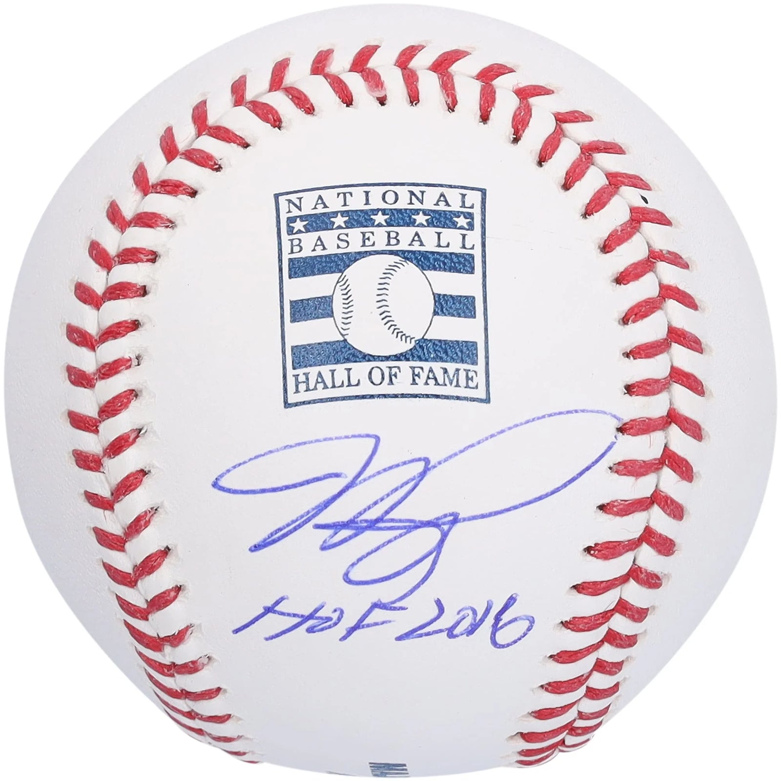 Mike Piazza New York Mets Autographed Hall of Fame Logo Baseball with "HOF 2016" Inscription - S