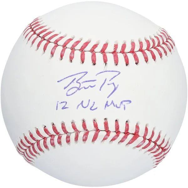 Buster Posey Signed Baseball | 12 NL MVP Inscription