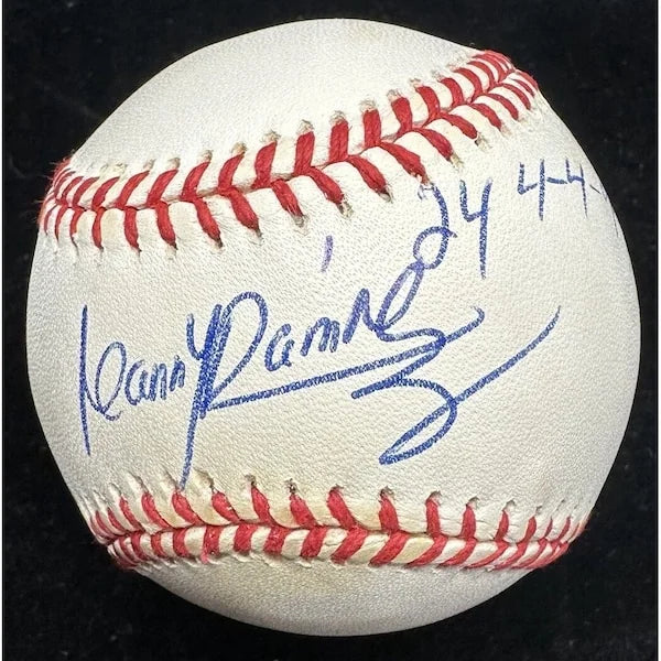 Manny Ramirez Signed Baseball | Rookie Auto JSA Authenticated