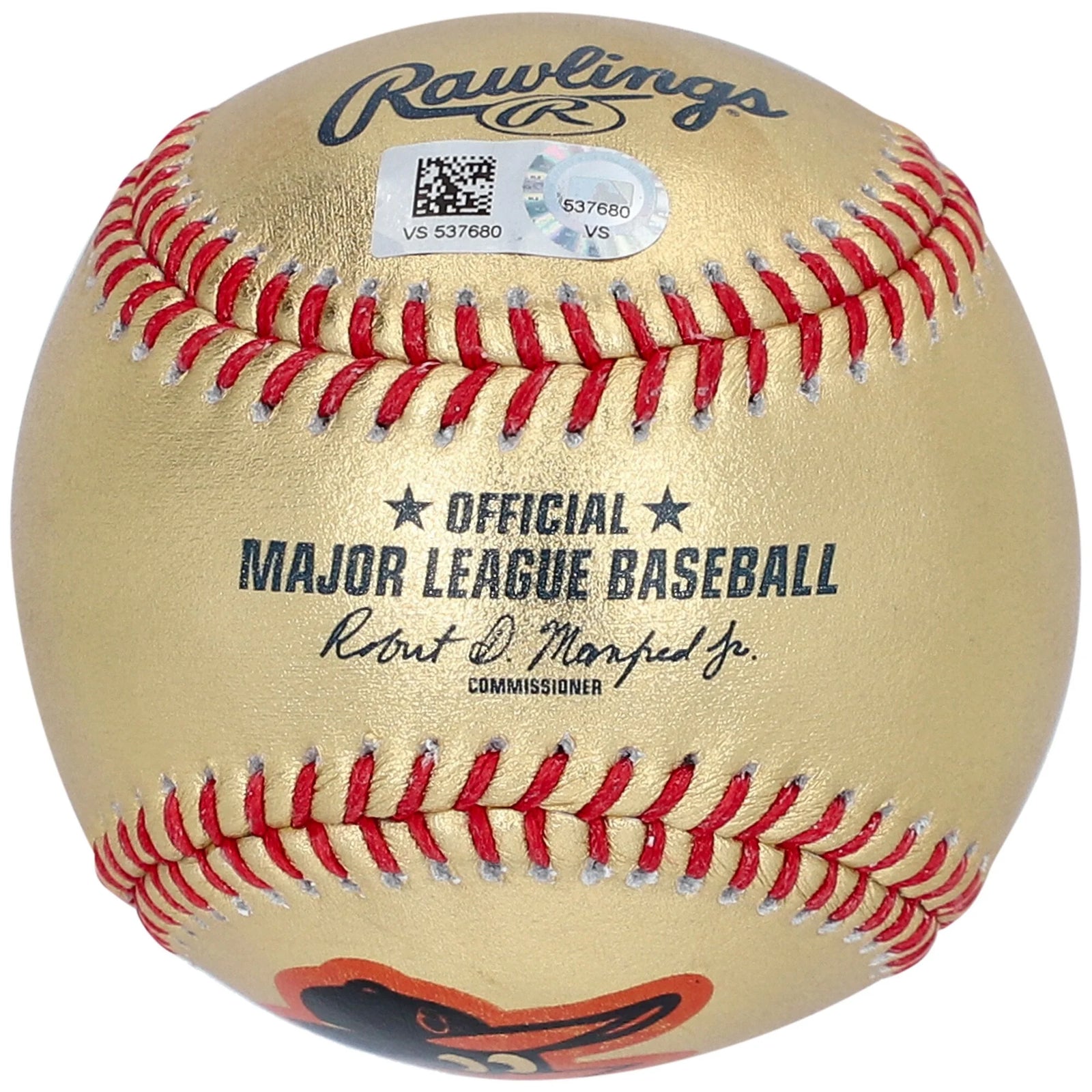 Cal Ripken Jr. Signed Gold Leather Baseball | Baltimore Orioles