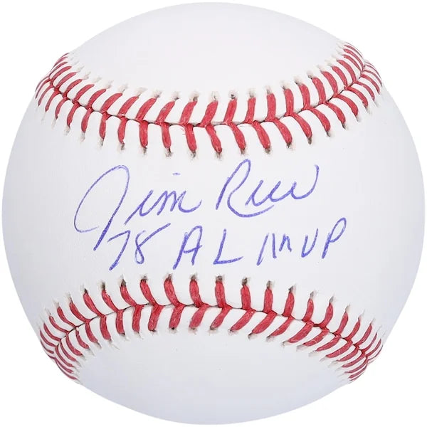 Jim Rice Signed Baseball | 78 A.L. MVP Inscription