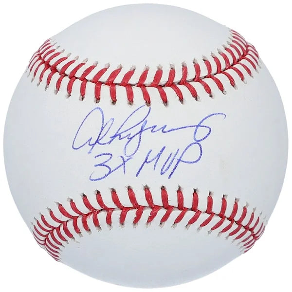 Alex Rodriguez Signed Baseball | 3x MVP Inscription