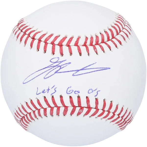 Grayson Rodriguez Signed Baseball | Let's Go O's Inscription