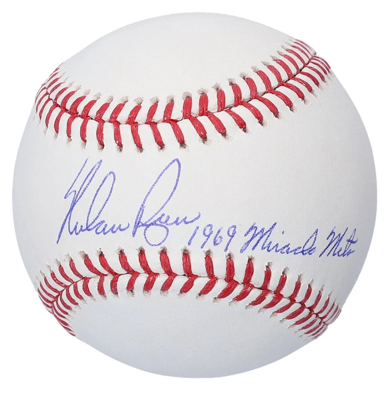 Nolan Ryan Signed Baseball | 1969 Miracle Mets Inscription