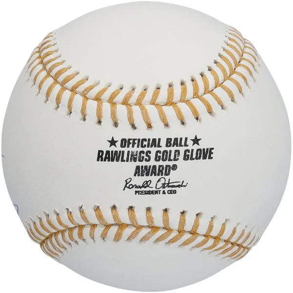Johan Santana Signed Gold Glove Logo Baseball | Minnesota Twins