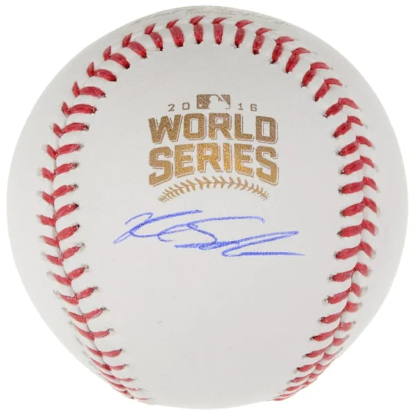 Kyle Schwarber Signed World Series Logo Baseball | Cubs