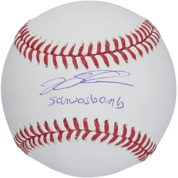 Kyle Schwarber Signed Baseball | Schwarbomb Inscription